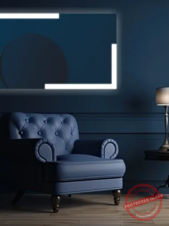 Milani Rectangle 3-Color LED Mirror