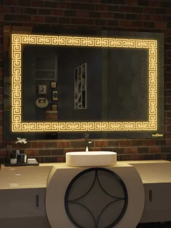 Elegant Rectangle LED Mirror by Akila