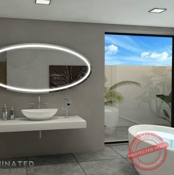 Modern bathroom mirror