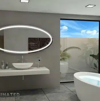 Modern bathroom mirror
