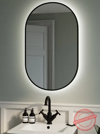 Anakin Framed Capsule Backlit 3-Color LED Mirror