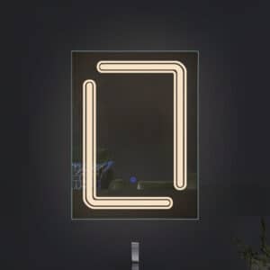 square led mirror frosted design mirror