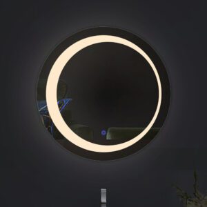 Luxury Round Halo Light Bathroom Mirror