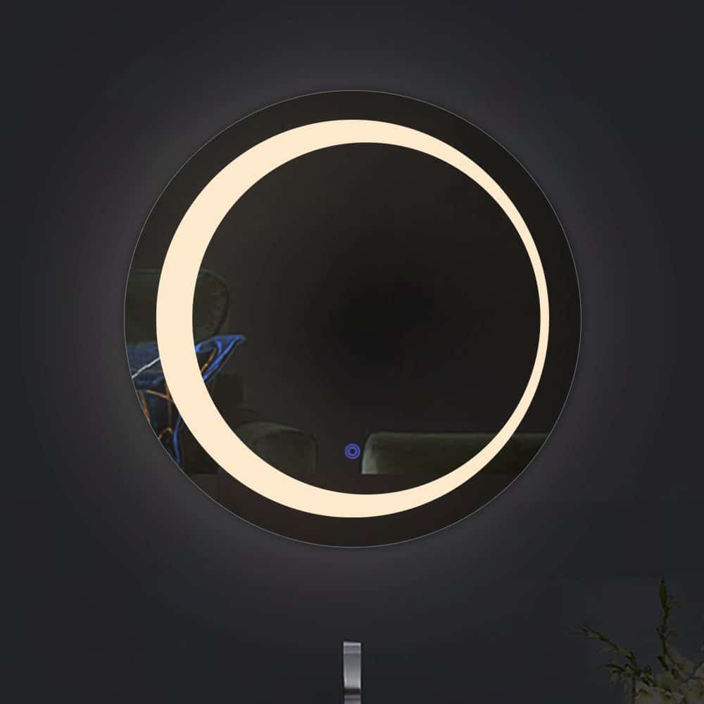 Luxury Round Halo Light Bathroom Mirror