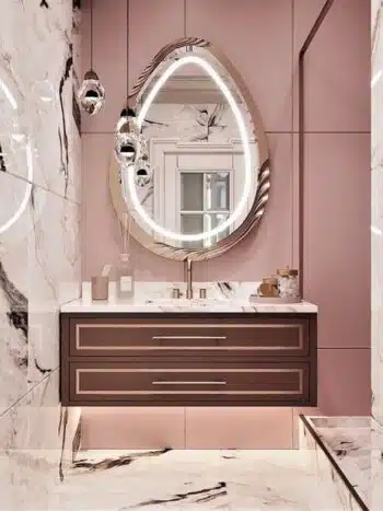 Calmas Irregular 3-Color LED Mirror