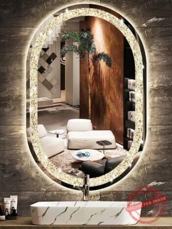 Casmer Crystal Capsule 3-Color LED Mirror