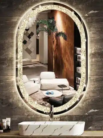 Casmer Crystal Capsule 3-Color LED Mirror