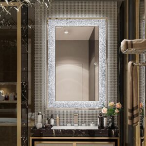Modern Decorative Crystal LED Bathroom Mirror