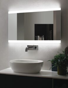 Luxury Circular LED Wall Mirror with Ambient Backlit Glow