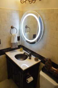 Round led mirror
