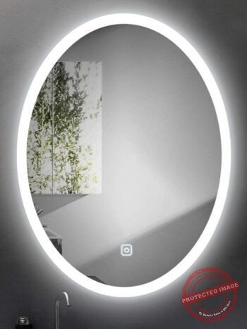 Kolby Frosted Edge Oval 3-Color LED Mirror