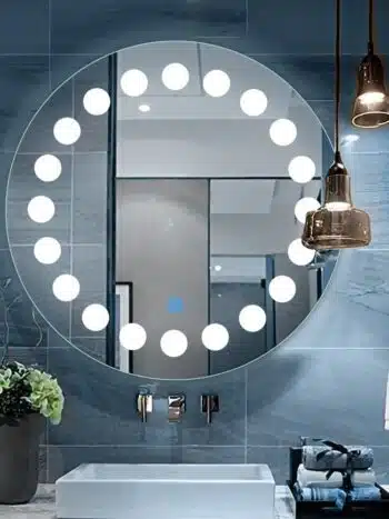 Modern Dotted LED Mirror
