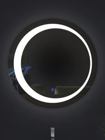 Dual Color Illuminated Round Glow LED Bathroom Mirror