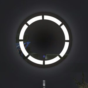 round led mirror frosted design