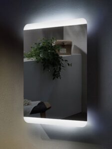 square led mirror frosted design