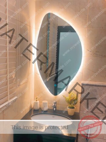 A stylish and unique cool mirror from LightMirror enhancing home decor.