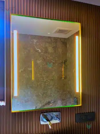Light mirrors with defogger