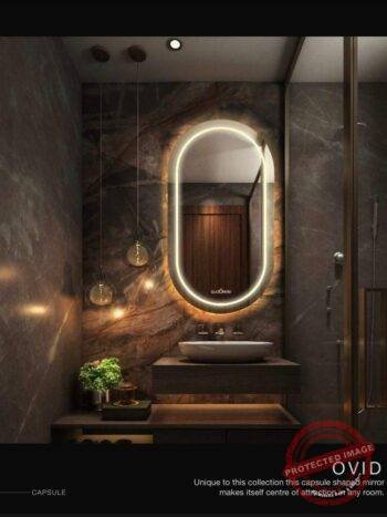 Senta Frameless Capsule 3-Color LED Mirror
