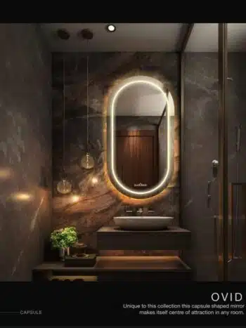 Senta Frameless Capsule 3-Color LED Mirror