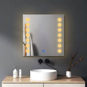 Hollywood Style LED Bathroom Mirror with Side Bulb Lighting