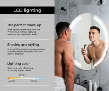 LED light mirrors for easy and flawless grooming