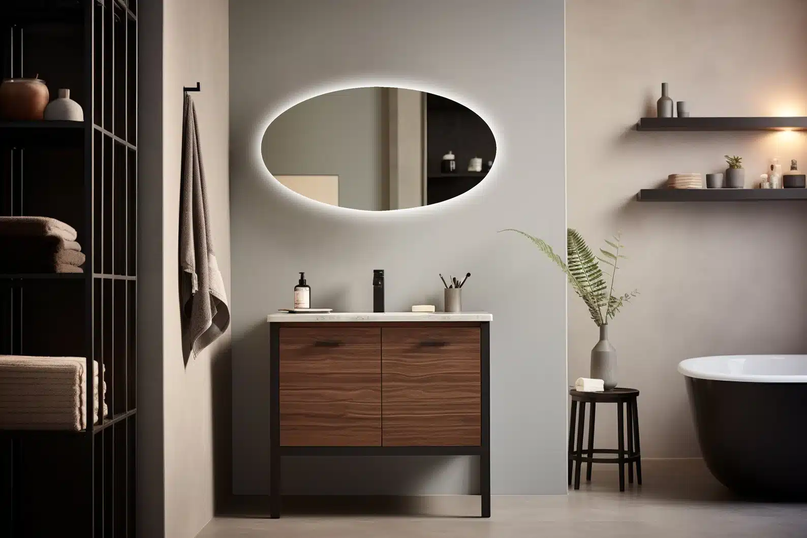 Energy-efficient LED light mirrors offering modern style, brightness, and cost-saving benefits for your home