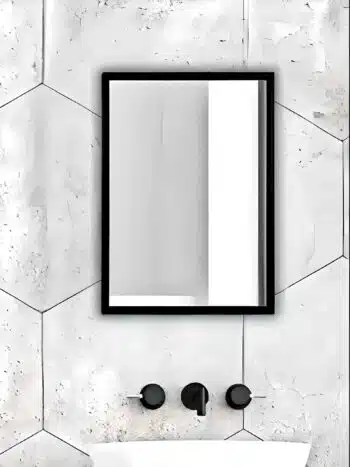 Modern Matte Metal Mirror - Black, Gold, Rose Gold Options