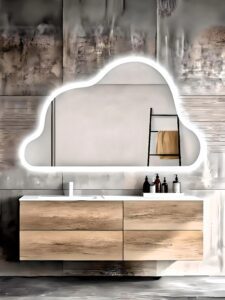 Sky shape outer forsted mirror