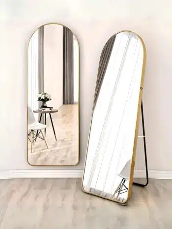 Custom branding on LED mirrors for luxury retail stores, enhancing the shopping experience.