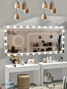 Rectangle Hollywood lighting ledmirror