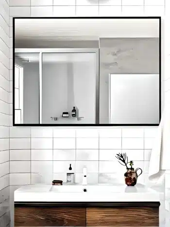 Customizable Aluminium Frame Mirror - Wall Mounted