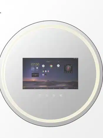 Round Android Smart LED TV Mirror with Touch & Remote Control