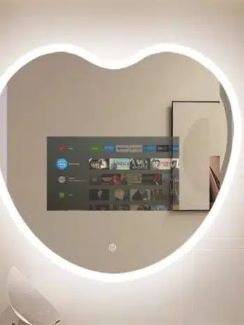 Heart LED TV Mirror