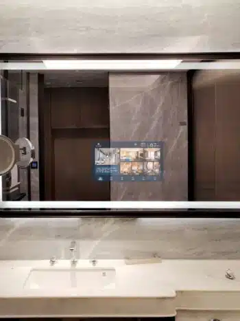 Smart Android TV LED Mirror with Remote Control