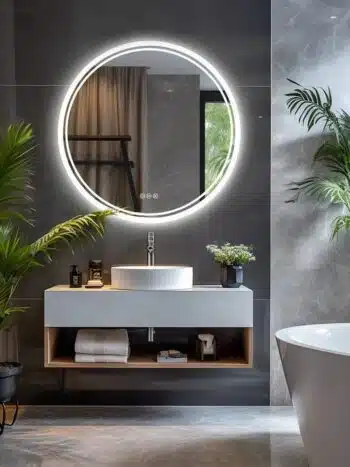 LED mirrors for North Indian homes combating dust and hard water stains