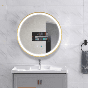 Adding motion sensors to an existing LED mirror for automatic lighting control.