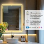 Super Bright LED Bathroom Backlit Mirror – Anti-Fog, Dimmable, and Touch Controls