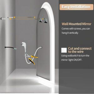 LED mirror with high CRI for accurate makeup application