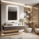 Super Bright LED Bathroom Backlit Mirror – Anti-Fog, Dimmable, and Touch Controls