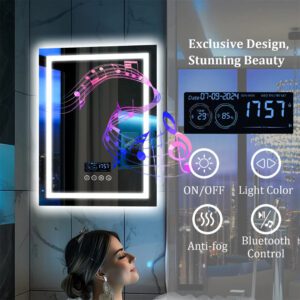 Custom branding on LED mirrors in luxury retail stores, enhancing the shopping experience.