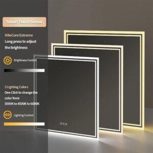 comparison between backlit and frontlit LED mirrors for minimalist home decor.