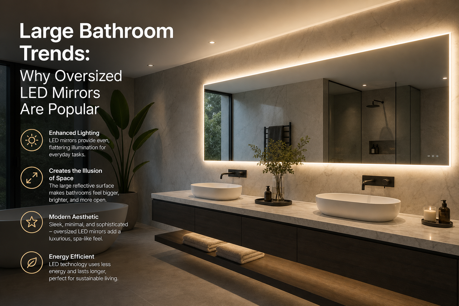 Large LED Bathroom Mirrors: The Ultimate Luxury Upgrade